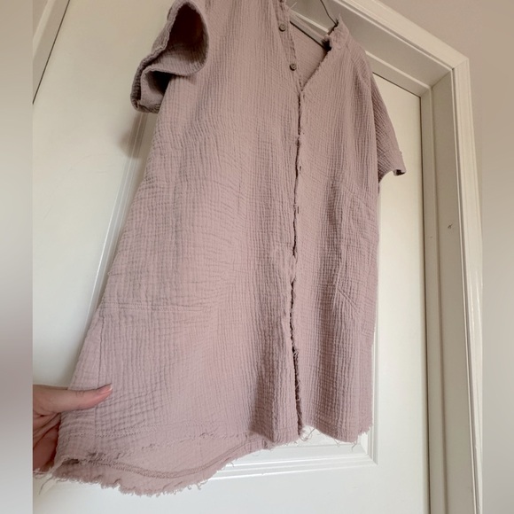 Amazon Distressed Swim Coverup/Beachy Dress with Pockets - Size L/XL - Picture 5 of 7